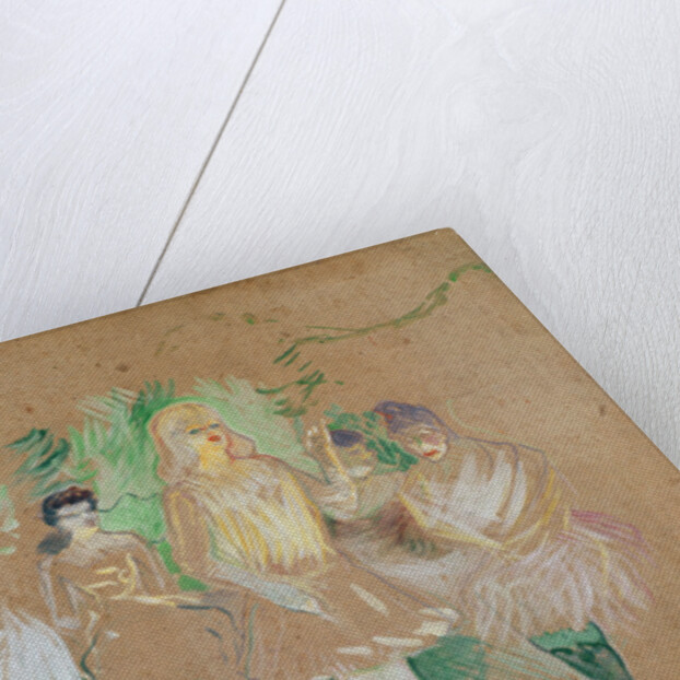 Three Figures at the Folies-Bergères, 1894 by Henri de Toulouse-Lautrec