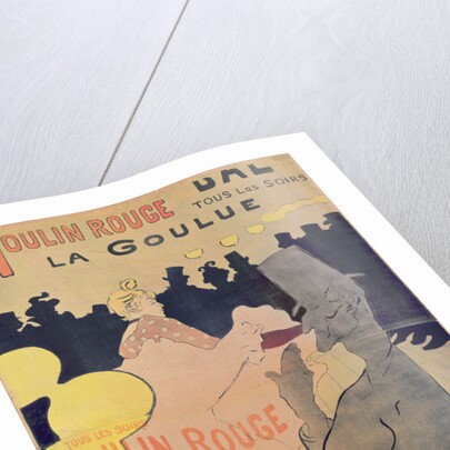 Poster advertising 'La Goulue' at the Moulin Rouge, 1891 by Henri de Toulouse-Lautrec