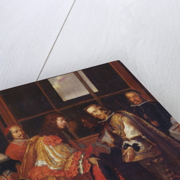 The Meeting of Louis XIV and Philippe IV on the Ile des Faisans by Charles Le Brun