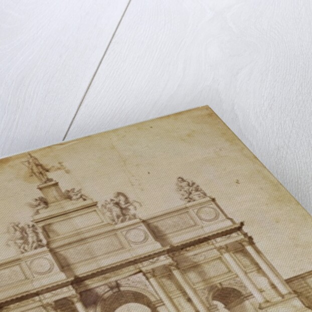 Proposal for the Arc de Triumphe, rue Saint-Antoine, Paris, c.1668 by Charles Le Brun