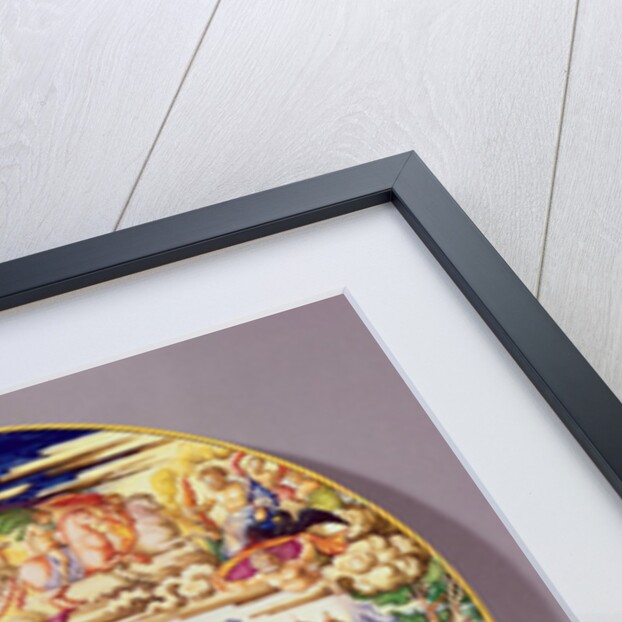 Large platter depicting the Judgement of Paris, made at the Atelier de Faenza by Raphael