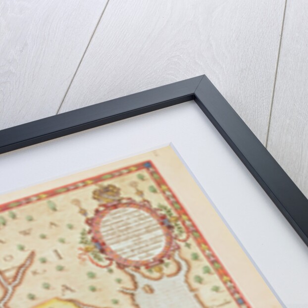 Admiranta Narratio... Map of Virginia, 1585-1588 by Theodor de Bry