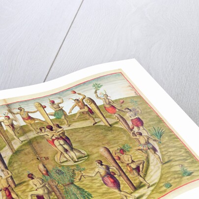 Admiranta Narratio, The Virginian Ritual Dance of Friendship, 1585-88 by Theodor de Bry