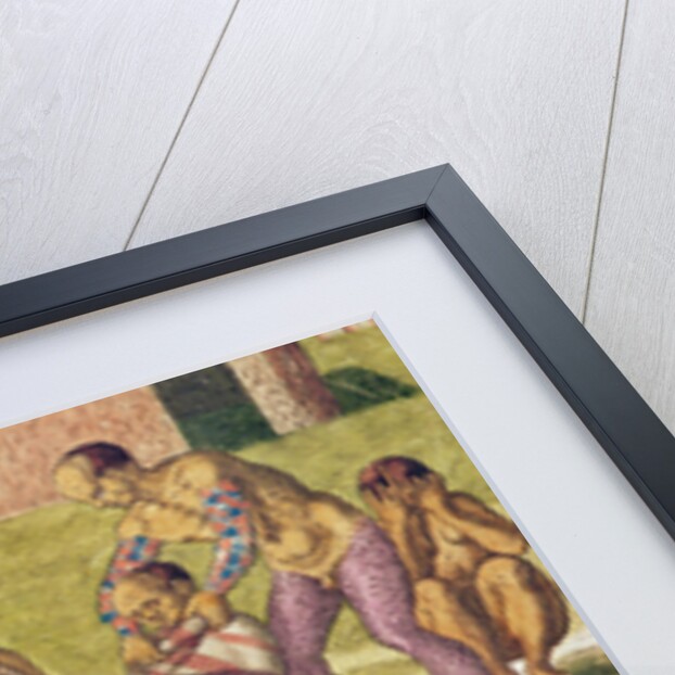 Americae Tertia Pars, The little King Pipo Jep Wasu returns home sick, 1562 by Theodor de Bry