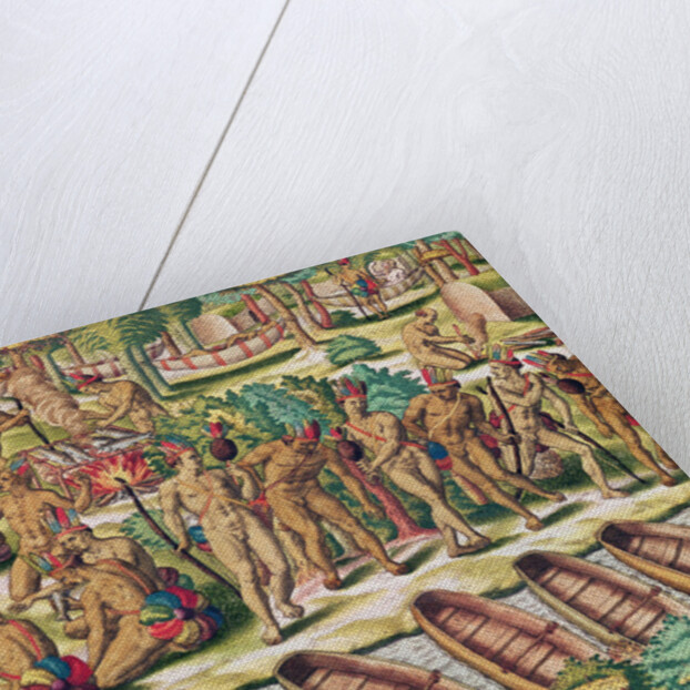 Americae Tertia Pars, Deliberating before an Expedition against the Enemies, 1563 by Theodor de Bry