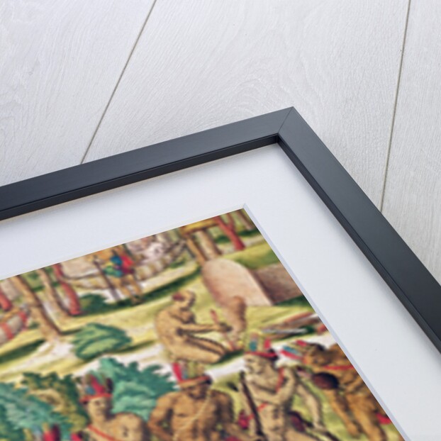 Americae Tertia Pars, Deliberating before an Expedition against the Enemies, 1563 by Theodor de Bry