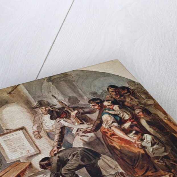 Burial of the democratic Robert Blum shoot in October 1848 in Vienna by Karl Hermann Schmolze