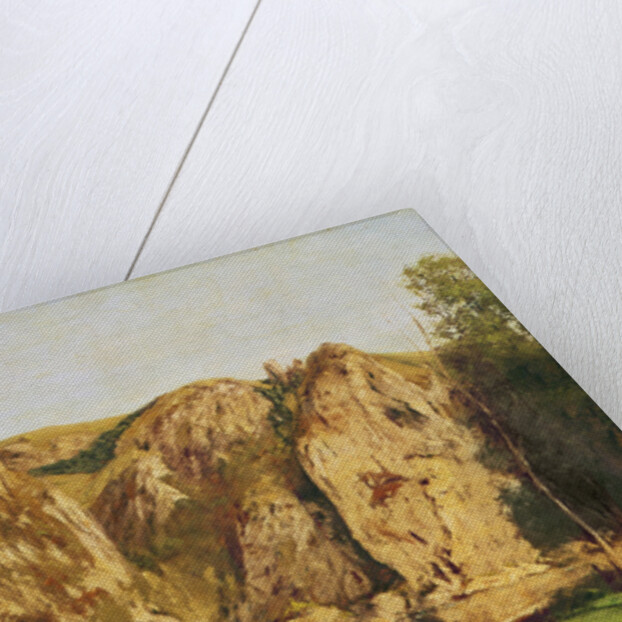 The River Meuse, Freyr, c.1856 by Gustave Courbet