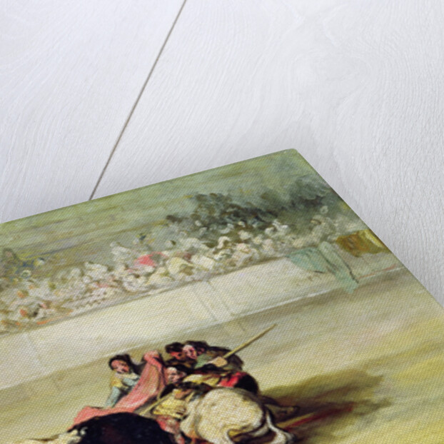 The Fall of a Picador from his Horse under a Bull by Francisco Jose de Goya y Lucientes