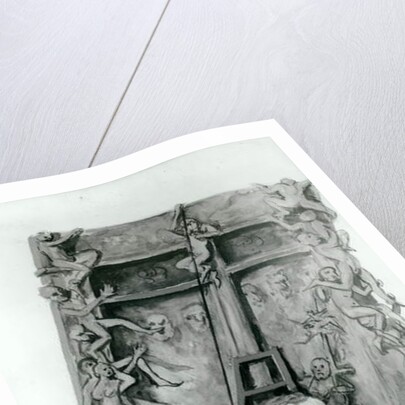 Portrait of Auguste Rodin bearing the gates of Hell by Fernand Paillet