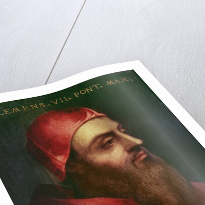 Portrait of Pope Clement VII, Pope from 1523 until 1534 by Sebastiano del (c.1485-1547) Piombo