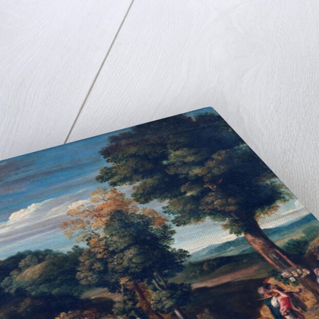 Landscape with a hermit by Domenichino