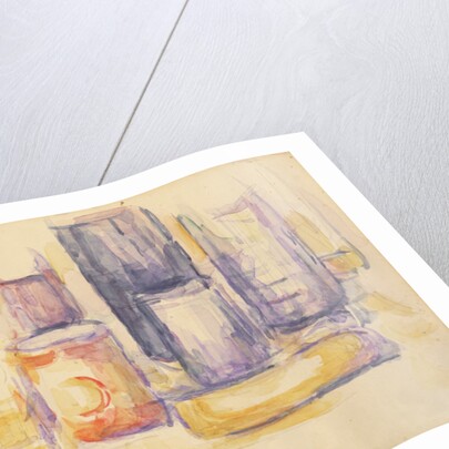 Kitchen Table: Pots and Bottles, 1902-06 by Paul Cezanne