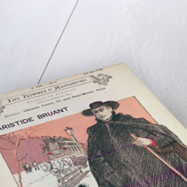 Caricature of Aristide Bruant in 'Les Hommes d'Aujourd'hui' by Theophile Alexandre Steinlen