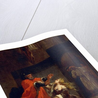 Othello, Act I, Scene 3: Desdemona at the feet of her father, 1852 by Ferdinand Victor Eugene Delacroix