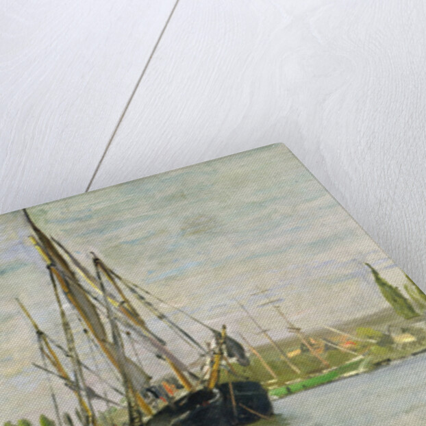 The Chasse-Marée at Anchor, c.1871-72 by Claude Monet