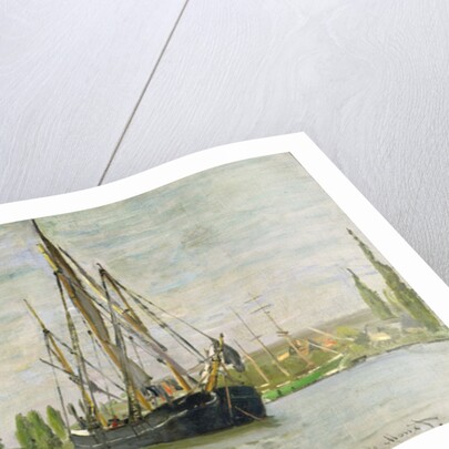 The Chasse-Marée at Anchor, c.1871-72 by Claude Monet