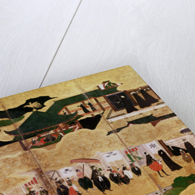 The Arrival of the Portuguese in Japan, 16th century by School Kano