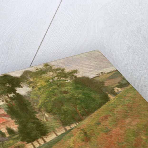 Route de Saint-Antoine à l'Hermitage, Pontoise, 1875 by Camille Pissarro