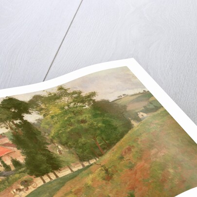 Route de Saint-Antoine à l'Hermitage, Pontoise, 1875 by Camille Pissarro