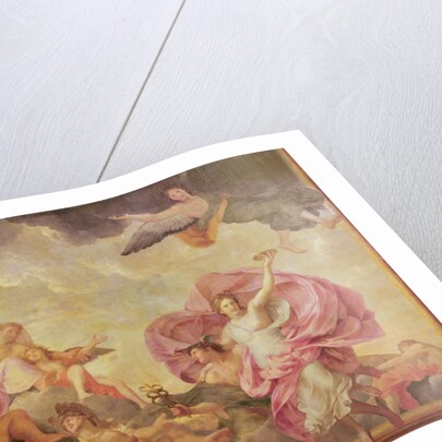 Ceiling of the Hôtel de l'Abbé de La Rivière: Mercury abducting Psyche to Mount Olympus, 1653 by Charles Le Brun