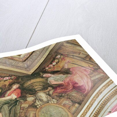 Ceiling of the Hôtel de l'Abbé de La Rivière: The Muses Polyhymnia and Melpomene, 1653 by Charles Le Brun