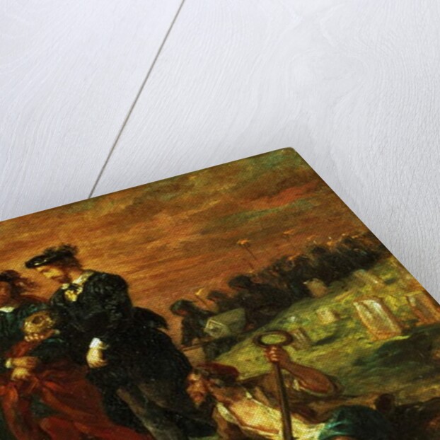 Hamlet and Horatio in the cemetery, from Act V of 'Hamlet' by William Shakespeare, 1859 by Ferdinand Victor Eugene Delacroix