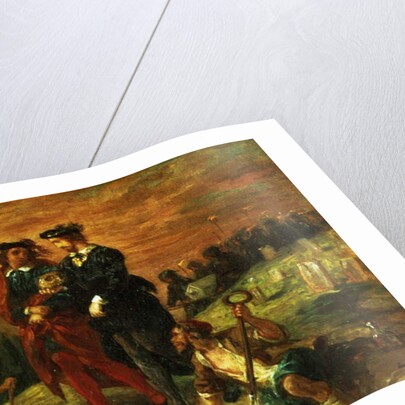 Hamlet and Horatio in the cemetery, from Act V of 'Hamlet' by William Shakespeare, 1859 by Ferdinand Victor Eugene Delacroix