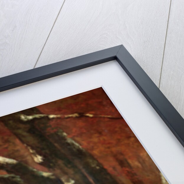 The Deer Retreating by Gustave Courbet