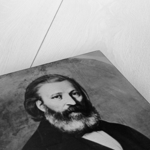 Portrait of Pierre Larousse by French Photographer