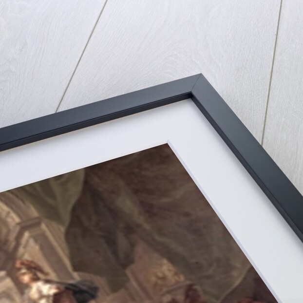 Perseus, under the protection of Minerva, turns Phineus to stone by brandishing the head of Medusa by Jean-Marc Nattier