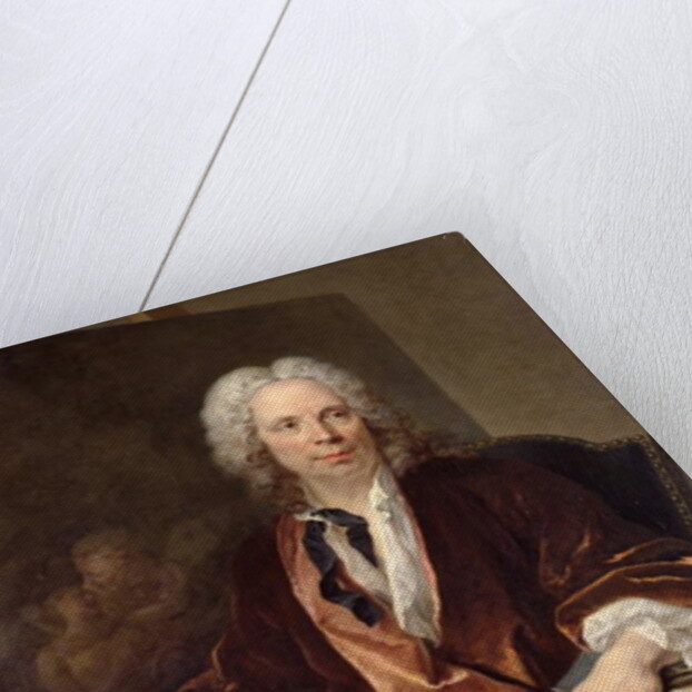 Portrait of Louis Galloche 1734 by Louis M. Tocque