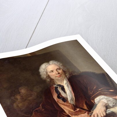 Portrait of Louis Galloche 1734 by Louis M. Tocque
