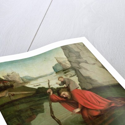 St. Christopher Carrying the Christ Child, 15th century by Konrad Witz