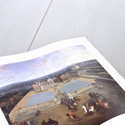 The Chateau de Meudon from the side of the avenue, 1722 by Pierre-Denis Martin