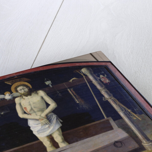 The Boulbon Altarpiece: The Trinity with a donor presented by St. Agricol, Provence School by French School