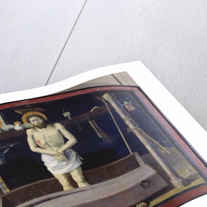 The Boulbon Altarpiece: The Trinity with a donor presented by St. Agricol, Provence School by French School
