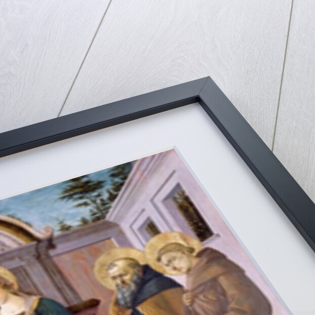 Madonna and Child Enthroned with SS. Zenobius, John the Baptist, Anthony Abbot and Francis by Francesco di Stefano Pesellino