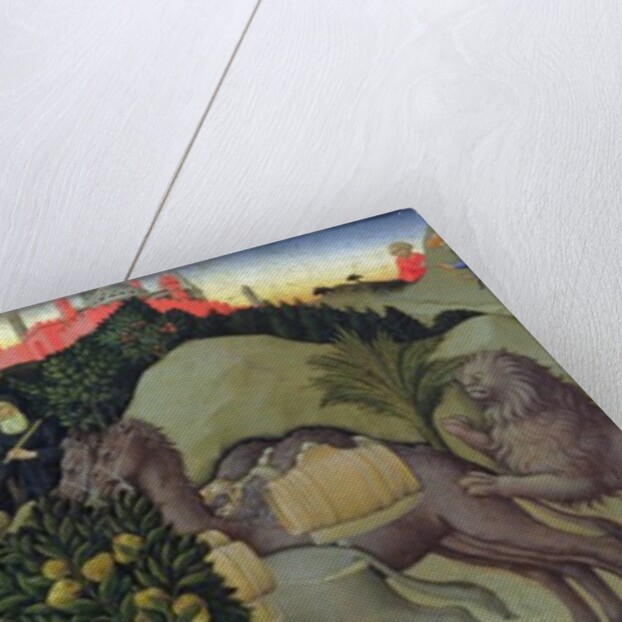St. Jerome and the Lion, 1444 by Sano di also Ansano di Pietro di Mencio Pietro