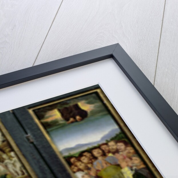 Triptych of the Resurrection: The Resurrection The Martyrdom of St. Sebastian and The Ascension c.1485-90 by Hans Memling