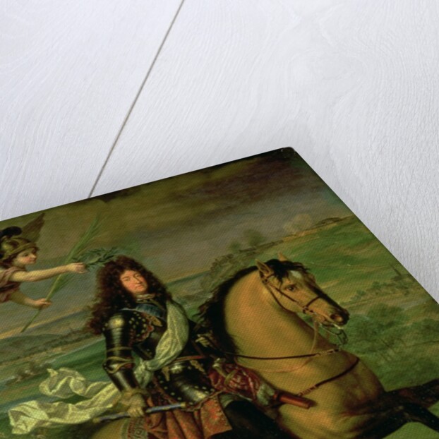 Equestrian Portrait of Louis XIV Crowned by Victory, c.1692 by Pierre Mignard