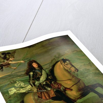 Equestrian Portrait of Louis XIV Crowned by Victory, c.1692 by Pierre Mignard