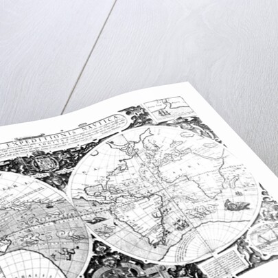 World map; Vera Totius Expeditionis Nauticae by Jodocus Hondius