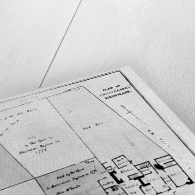 Plan of Shakespeare's Birthplace by W. Heming