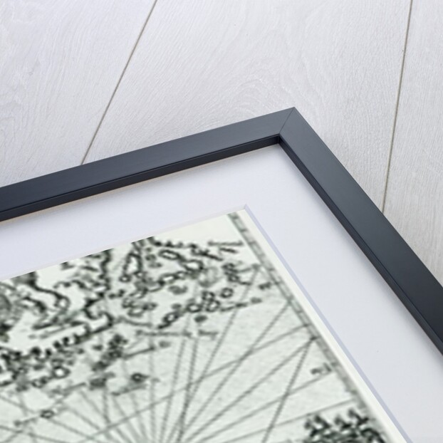 Map of the New England coastline in 1614 by John Smith