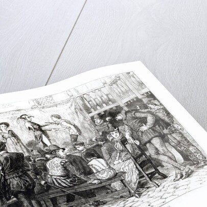 A Play in a London Inn Yard in the Time of Queen Elizabeth by Joseph Swain