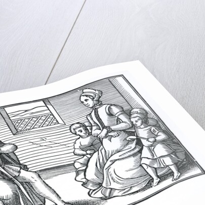 A Puritan Family by English School