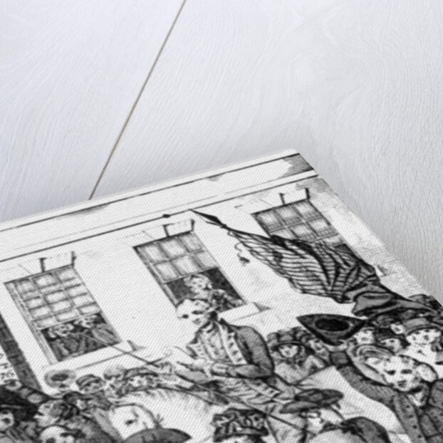 The Manner in which the American Colonists Declared Themselves Independent of the King, 1776 by American School