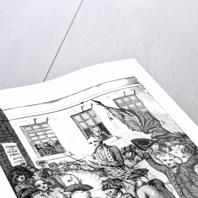 The Manner in which the American Colonists Declared Themselves Independent of the King, 1776 by American School