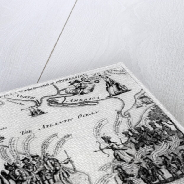 Liberty Triumphant, or the Downfall of Oppression, 1773 by American School